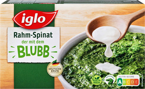 Beim IGLO Spinat Marken Produkt sparen
