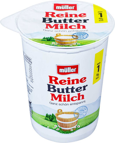 Beim MÜLLER Reine Buttermilch Marken Produkt sparen