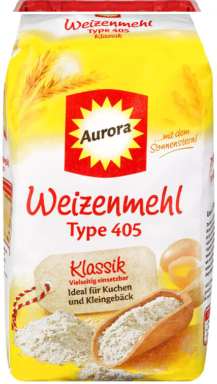 Beim AURORA Weizenmehl Marken Produkt sparen