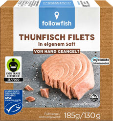 Beim FOLLOWFISH Thunfisch-Filets Marken Produkt sparen