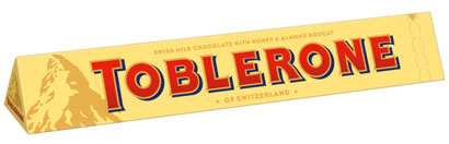 Beim TOBLERONE Schweiz. Milchschokolade Marken Produkt sparen